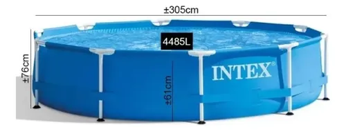 comprar Piscina Estructural Redonda Con Su Filtro 3.05m X 75cm Intex