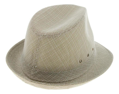 Trilby Linen Fedora Vintage Gangster Hat