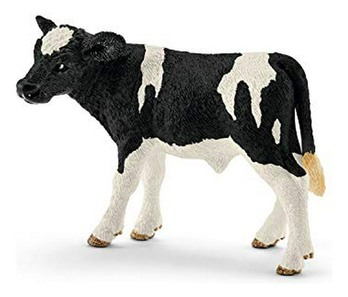 Juguete De Vaca Holstein Negra Y Blanca Para Niños,  Farm Wo
