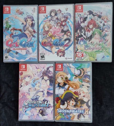 Gal Gun 2, Seven Pirates H, Moero Crystal H, Omega Labyrinth