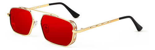 , Feisedy Retro Polygon Steam Punk Gafas De Sol Pequeñas