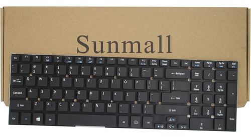 Sunmall Teclado Sin Marco De Repuesto Para Acer Aspire 5755 