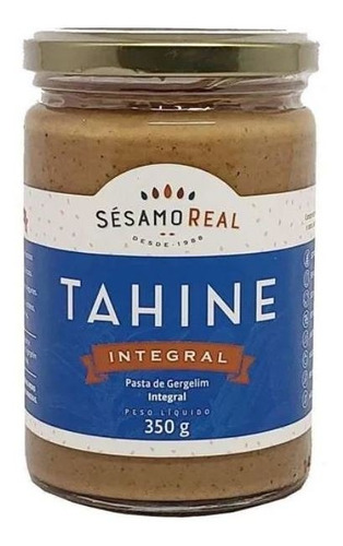 Tahine Integral Pasta De Gergelim Sésamo Real 350g 