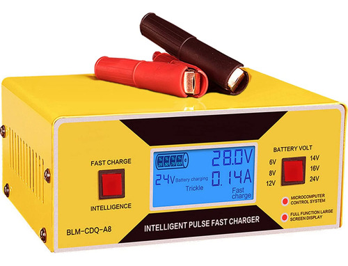 Cargador Automático De Batería Coche 6 A 24 V 0-10 A