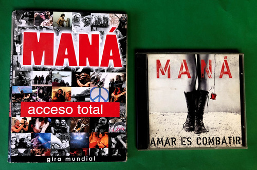 Dvd + Cd Mana  Acceso Total  +  Amar Es Combatir 