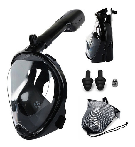 Mascara Snorkel Ninja Visores Buceo Negro (l/xl).