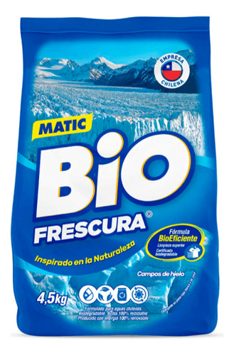 Detergente En Polvo Bio Frescura Campos De Hielo 4,5 Kg