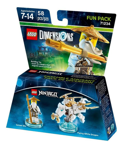 Paquete Divertido Ninjago Sensei Wu - Dimensiones Lego