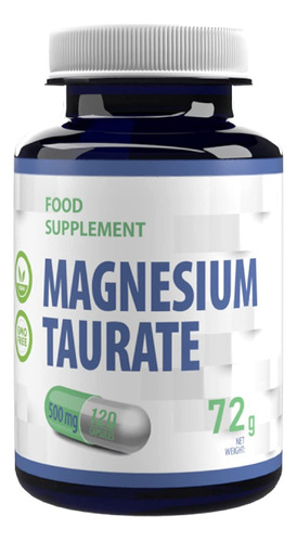 Taurato De Magnesio 500mg 120 Capsulas