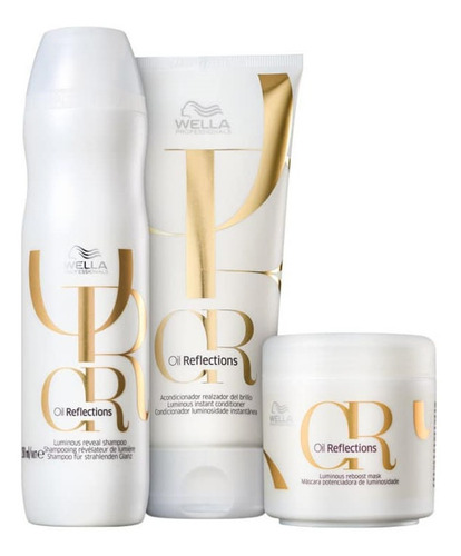 Wella Oil Reflections Shampoo 250ml + Cond 200ml +másc 150ml