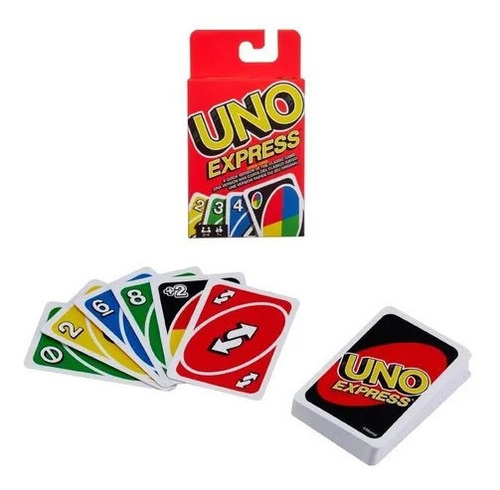 Juego De Cartas Uno Express Familiar Original Mattel