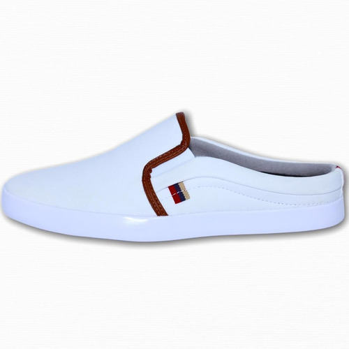 Sapatenis Iate Mule Slip-on Masculino Branco Sound Shoes