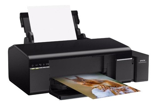Imagen 3 de 4 de Impresora a color fotográfica Epson EcoTank L805 con wifi negra 110V