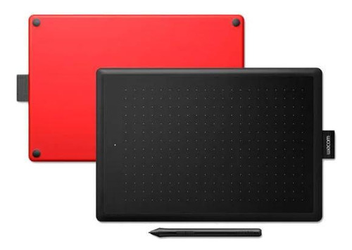 Mesa Digitalizadora One By Wacom Pequena, Ctl472 Preto/vermelho