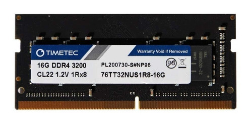 Memoria De 16gb Ddr4 3200mhz Pc4-25600 Sodimm Para Laptop