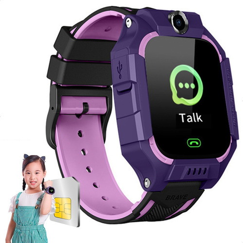 Smartwatch Reloj Inteligente Infantil Cámara Gps Chip S.o.s 