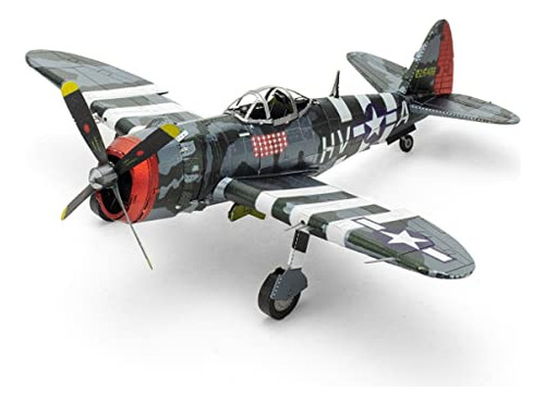 Metal Earth P-47 Thunderbolt Kit De Modelo De Metal 3d Fasci