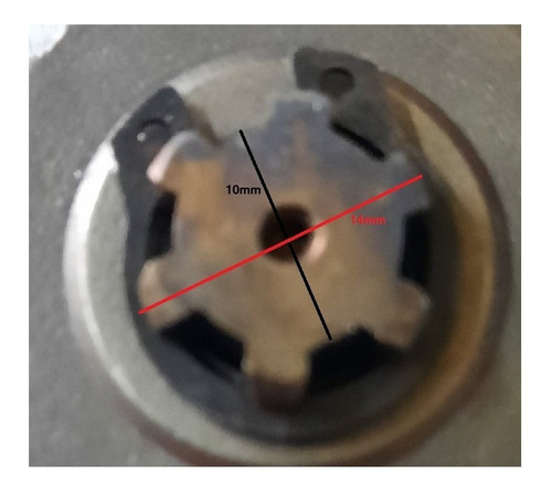 Imagen 6 de 6 de Motor 49cc2t Con Con Reductos Centrifugo 17t