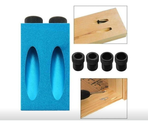 Kit Guía De Taladro Agujero Oblicuo Para Madera Carpintería