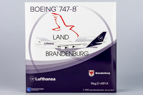 Avion Lufthansa Boeing 747 8 B-abya Brandenburg 1:400 Ng Blu (Usado)
