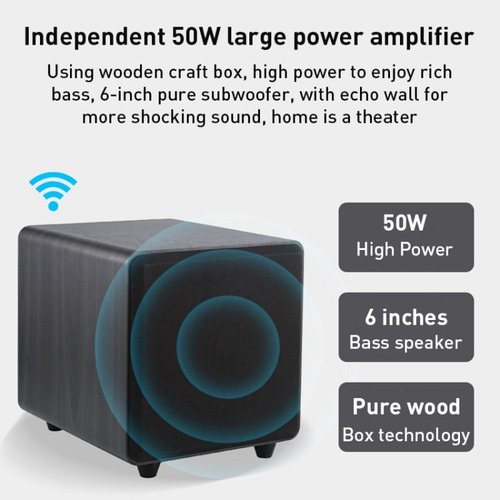 Barra De Sonido Echo Wall, Subwoofer, Audio Bluetooth