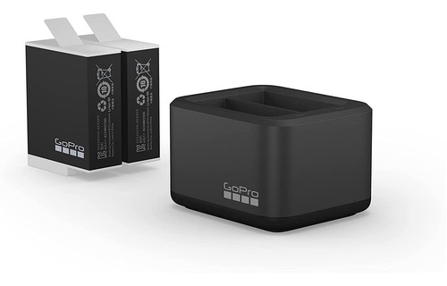 Imagen 1 de 4 de Cargador De Bateria Dual Gopro + 2 Baterias Hero 11/10/9