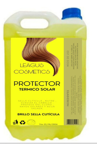 Protector Capilar Solar Cloro Plancha Secador  Etc 5 Litros