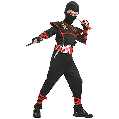 Traje De Ninja Para Niños, Disfraz De Juego De Rol, Disfraz 