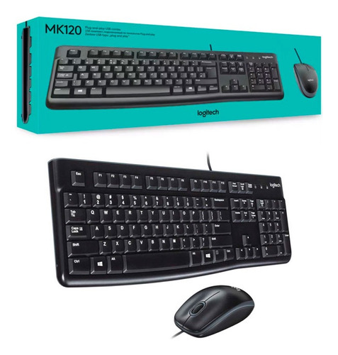 Combo Logitech Mk120 Teclado Y Mouse Español Usb