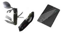 Comprar Set Cubiertos Camping Cuchillo Cuchara Tenedor + Regalo