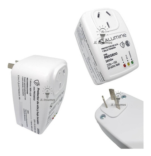 Imagen 4 de 4 de Protector De Tension Enchufable 220v 1600w