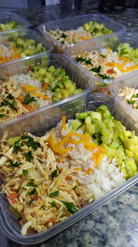 Kit Com 10 Marmitas Fit Congeladas 400grs