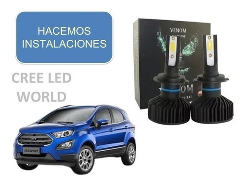 Luces Cree Led 20000lm Venom Ford Ecosport Baja Alta Aux Tc