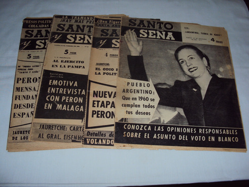 Qb Lote 4 Revistas Santo Y Seña Años 1959 - 1960 Ver