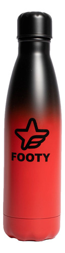 Botella Footy Lifestyle Niño Termica 500ml Negro-rojo Fuk