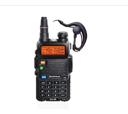 1 Rádio  Comunicador Ht Dual Band Airsoft Uv-5r Fm Fone Cada