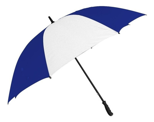 Paraguas Grande Golf Azul Francia Con Blanco 