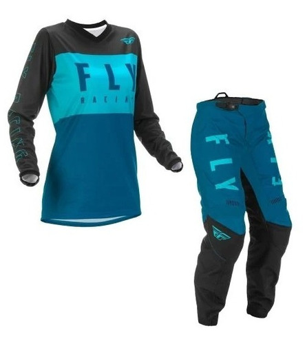 Equipo Conjunto Motocross Enduro Mujer Fly F-16 Avant Motos