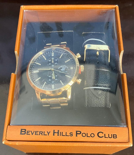 Relógio Beverly Hills Polo Club 53766 Dourado