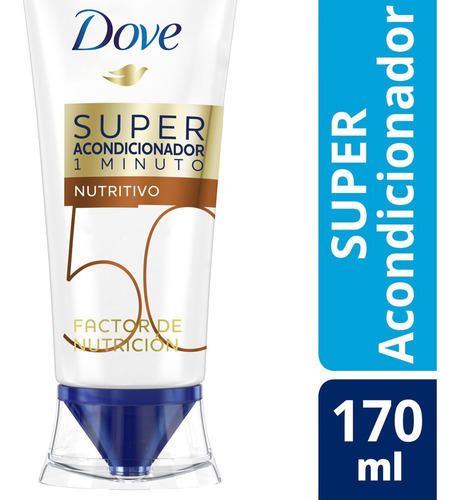 Super Acondicionador Dove 1 Minuto Factor Nutrición 50 170ml
