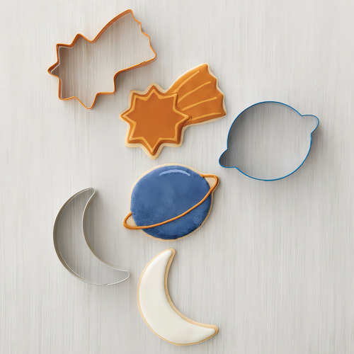 Set Cortadores Galleta Espacial Estrella Planeta Luna Wilton