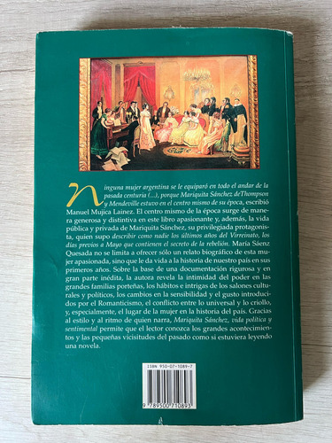 Mariquita Sanchez Vida Pol. Y Sentimental - M Saenz Quesada