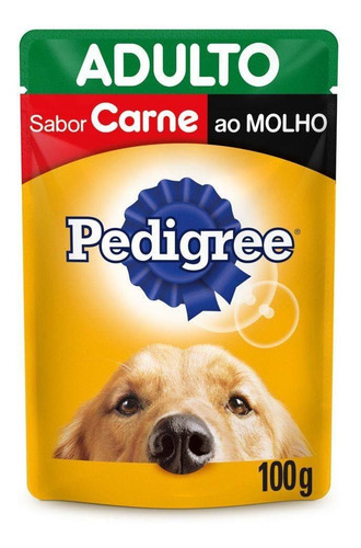 Imagem 3 de 8 de Ração Úmida Pedigree Sachê Carne Ao Molho Cães Adultos 100g