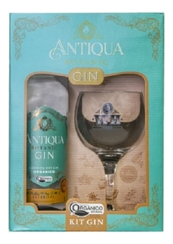 Gin Weber Haus Londron Dry Antiqua Botanic C/ Taça 1 Litro