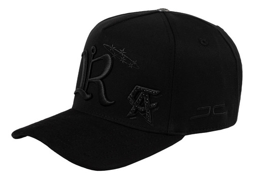 Gorra Jc Hats Luis R Conriquez X Canelo Lr Black / Full Set Negro Ajustable Lisa