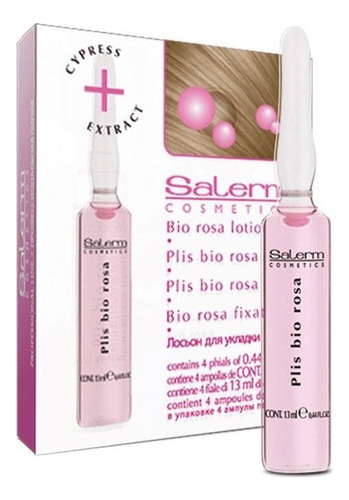 Salerm Ampollas Plis Bio Rosa 4 X 13ml