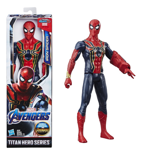 Muñeco Iron Spider Spiderman Marvel Avenger Titan Hero 30 Cm