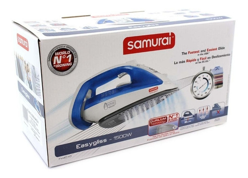 Plancha Vapor Samurai Azul Easygliss Durilium Nuevo Original
