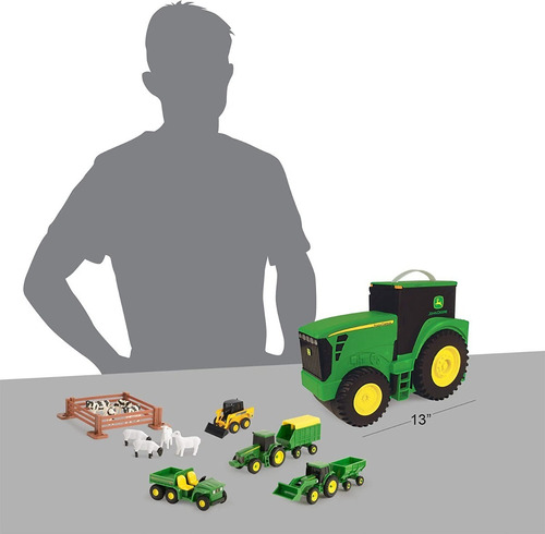John Deere Tractor Portátil Juguete Tomy Color Verde