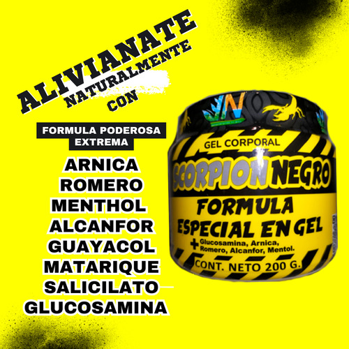 Gel Scorpion Precio De Mayoreo 50 Piezas De 200 Gr C/u